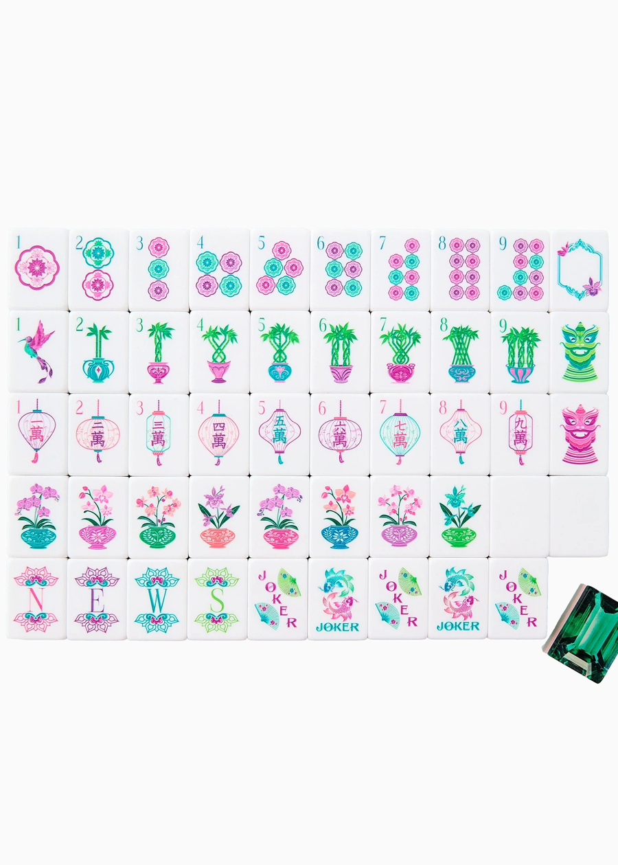 Emerald Mahjong Tiles