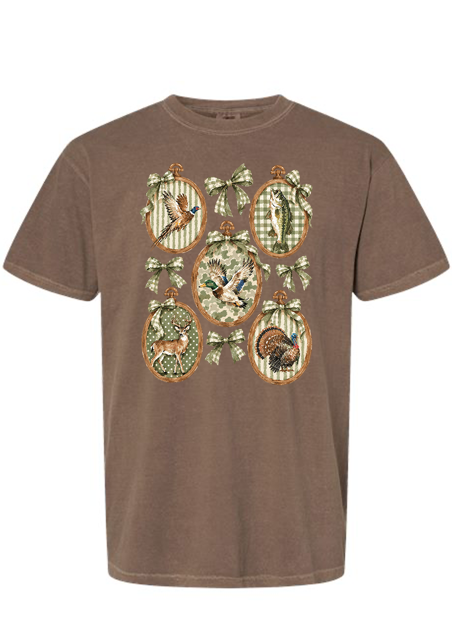 ADULT Coquette Camo COMFORT COLORS Tee