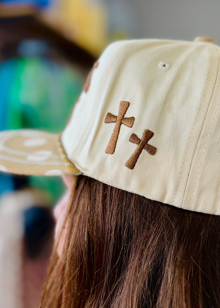 Brown Polka Dot Make Jesus Famous Hat