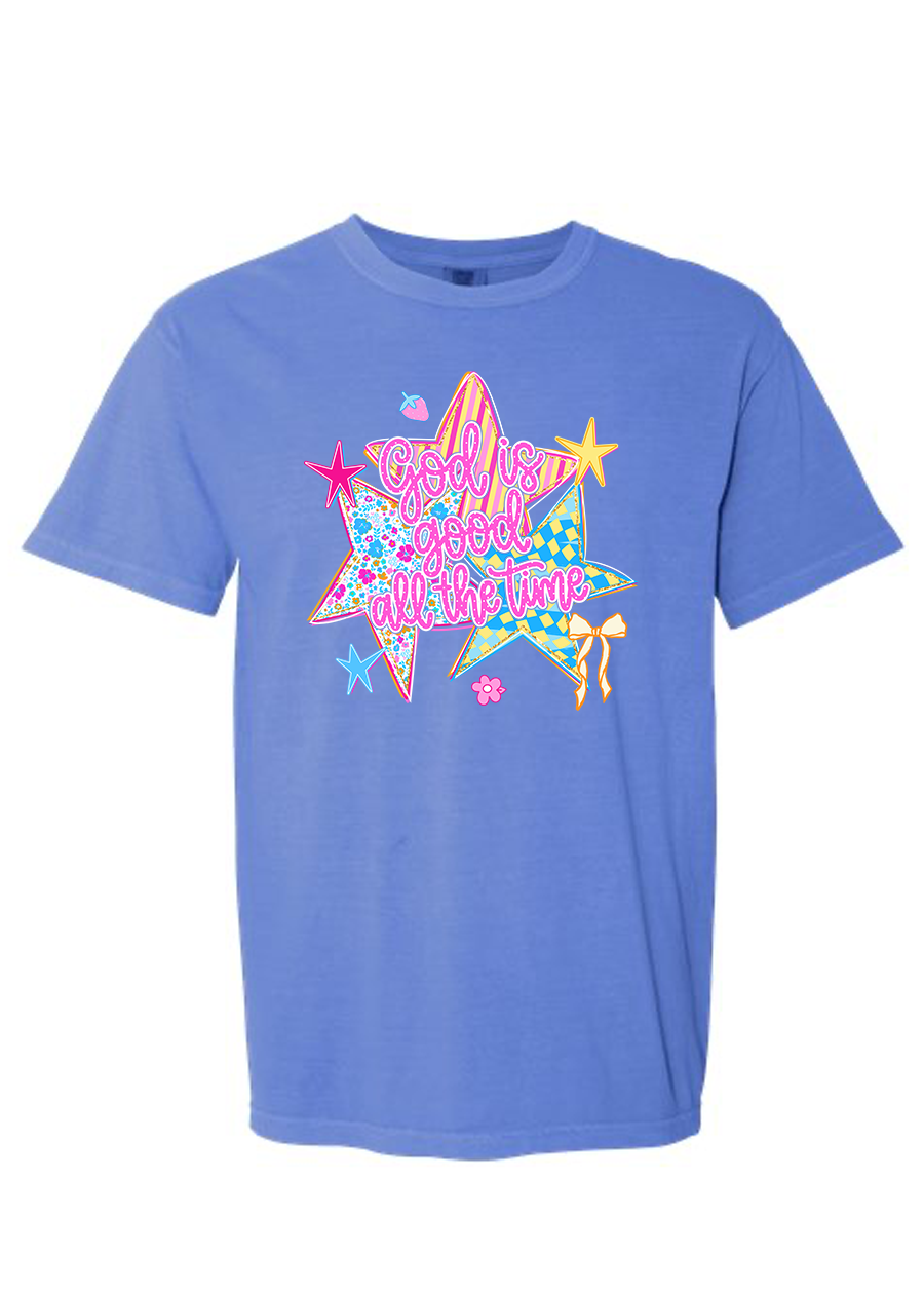 Colorful God is Good COMFORT COLORS Tee