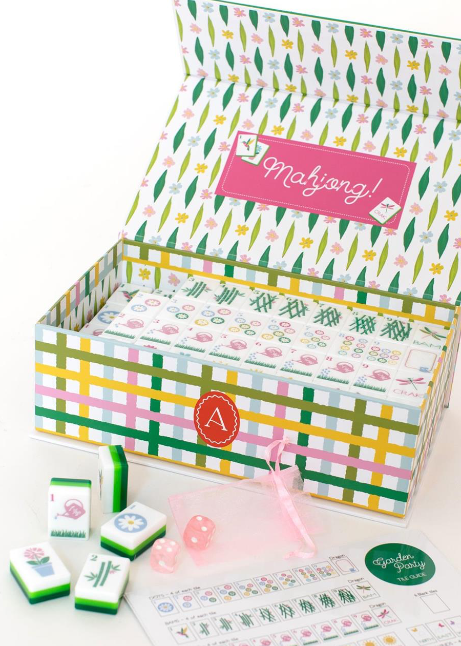 Garden Party Mahjong Tiles