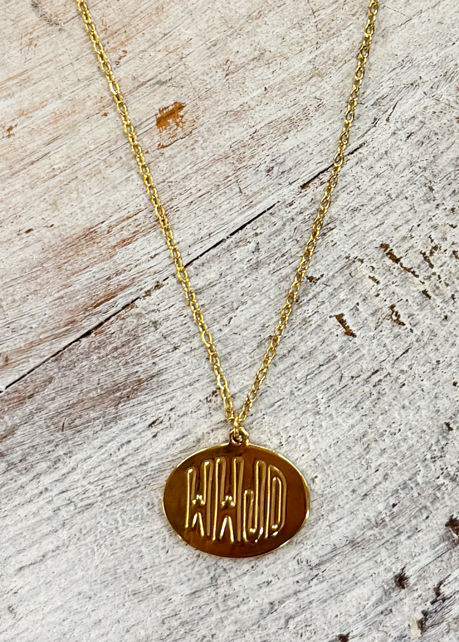 Gold WWJD Necklace