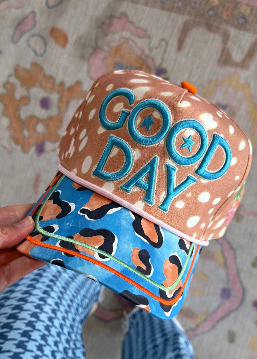 Blue Spotted Good Day Hat