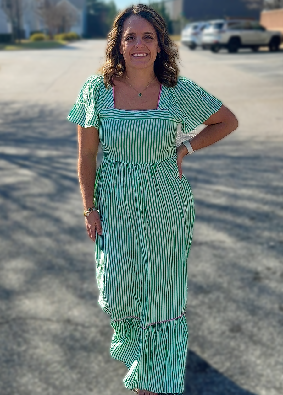 Milena Green Dress