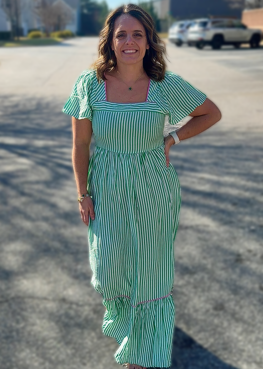 Milena Green Dress