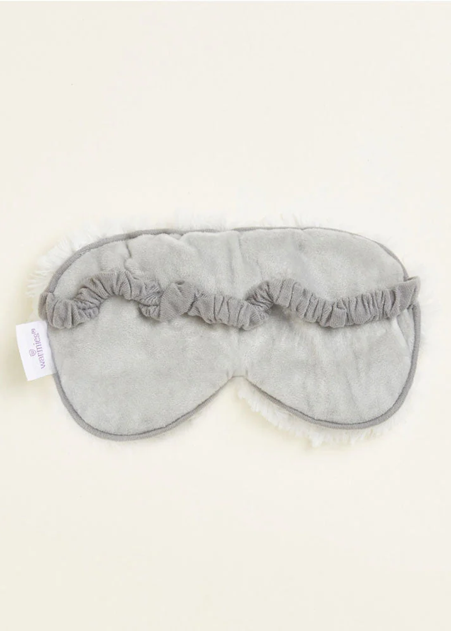 Marshmallow Gray Warmies Eye Mask