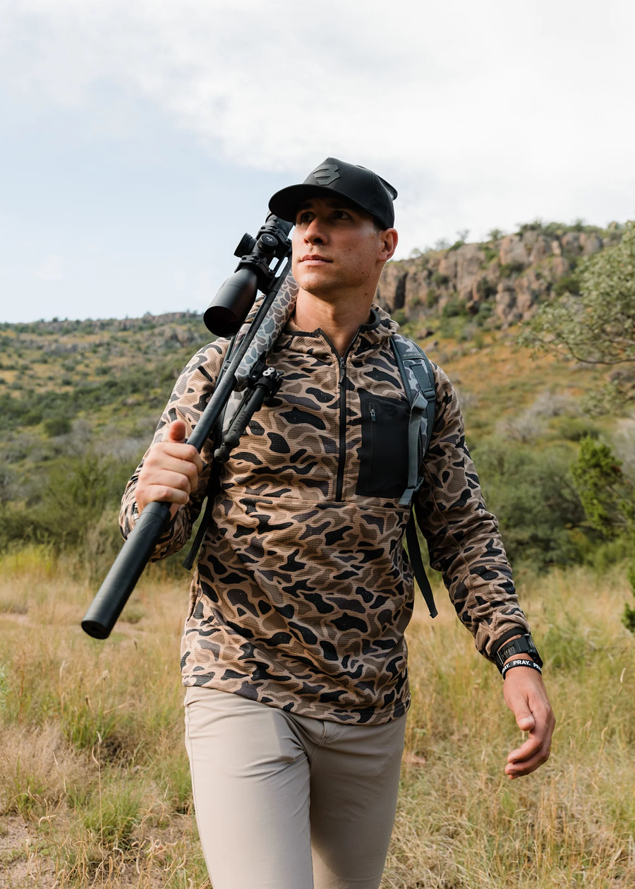 Blaze Tech Quarter Zip - Gauge Camo