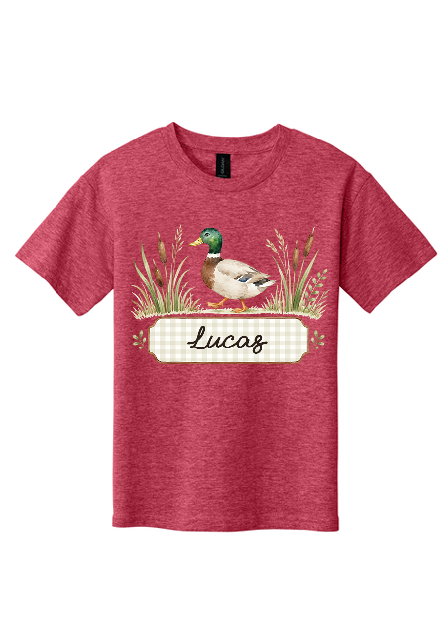 YOUTH Mallard Duck Name Tee