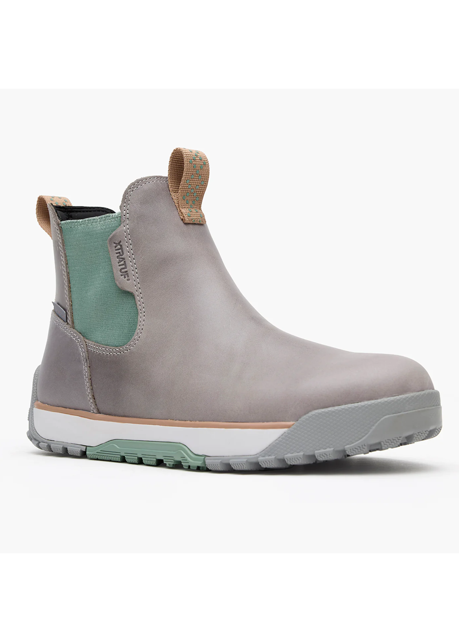 Women's Leather Ankle Deck Boot-Iceberg