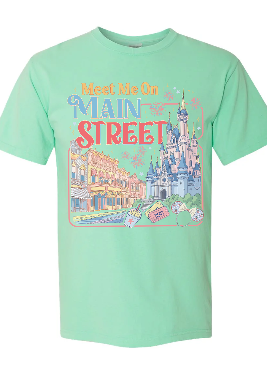 Meet Me On Main Street Comfort Colors Tee