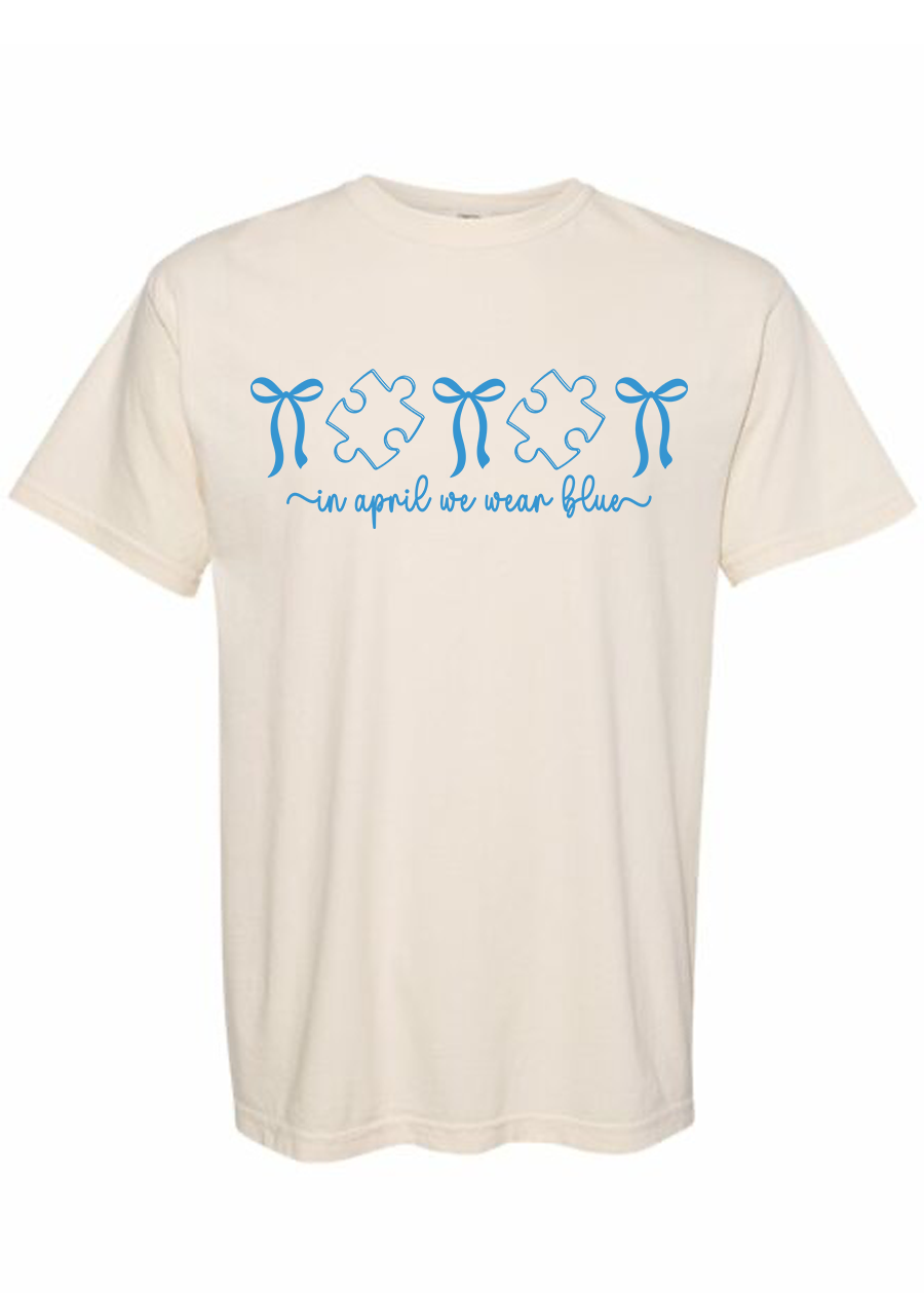 In April We Wear Blue COMFORT COLORS Tee
