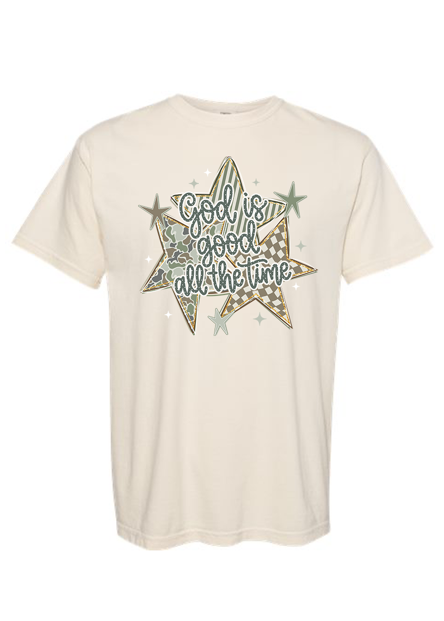 Camo God is Good COMFORT COLORS Tee