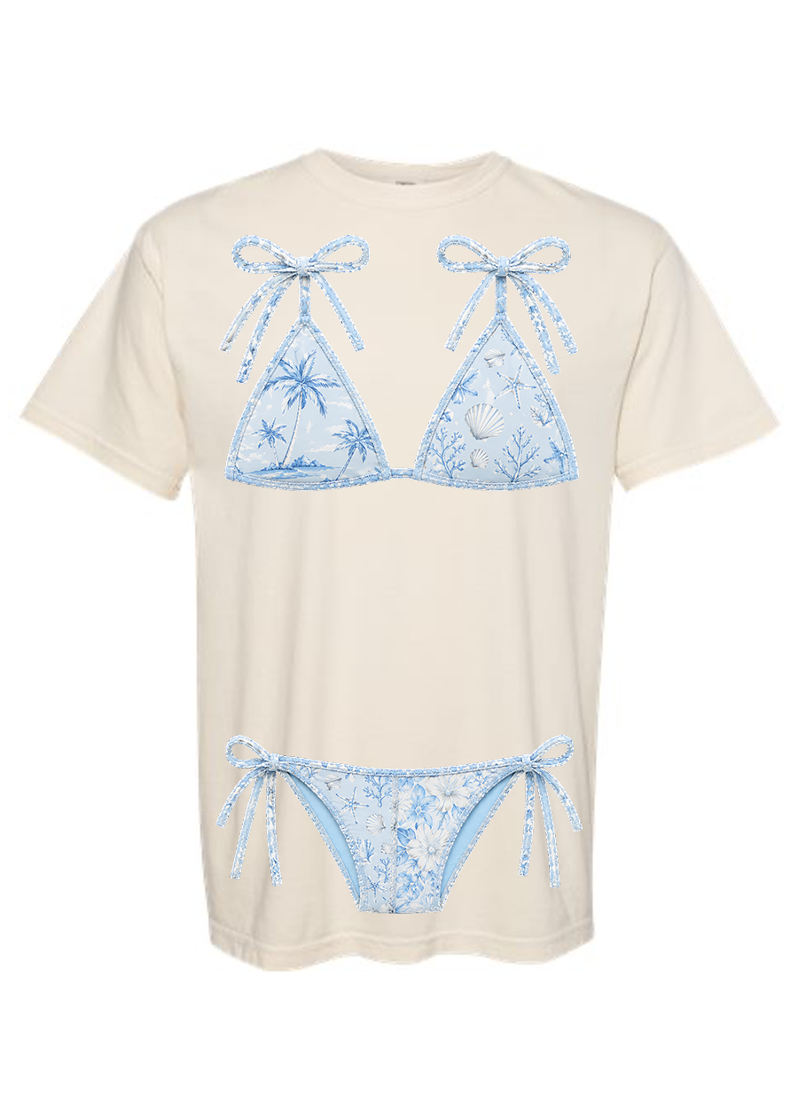 ADULT Comfort Colors Blue Kini Tee & Tank