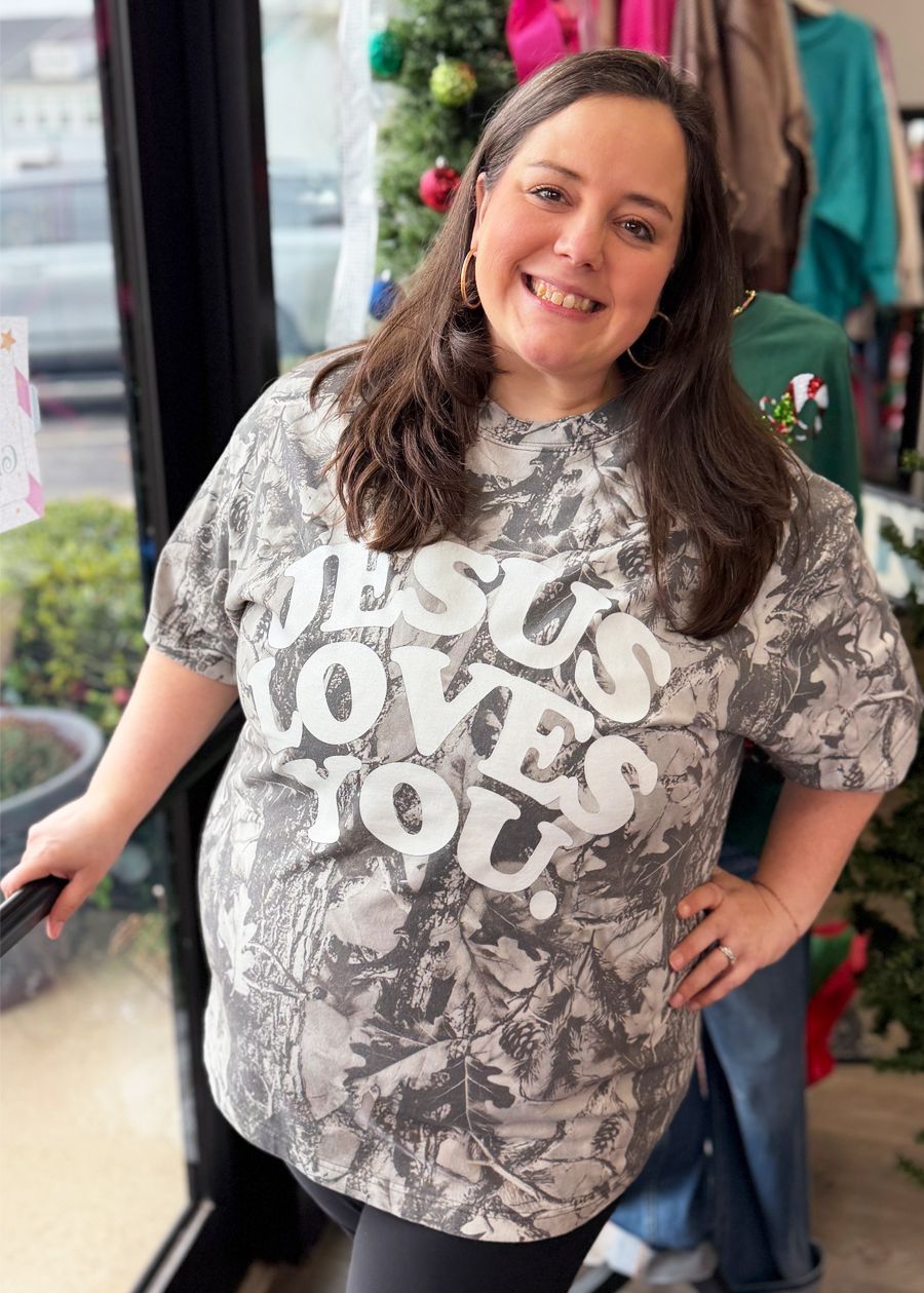 Jesus Loves You Camo Tee