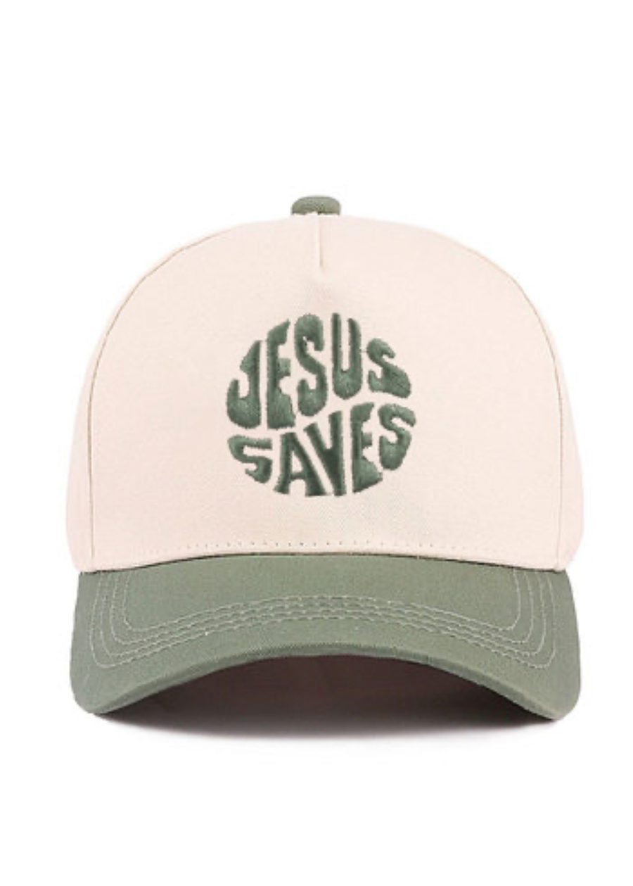 Jesus Saves EMB Trucker Hat
