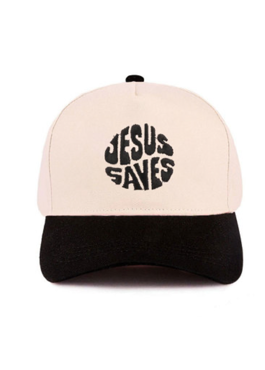 Jesus Saves EMB Trucker Hat