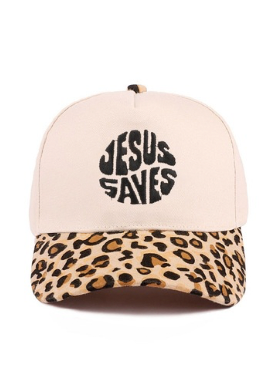 Jesus Saves EMB Trucker Hat
