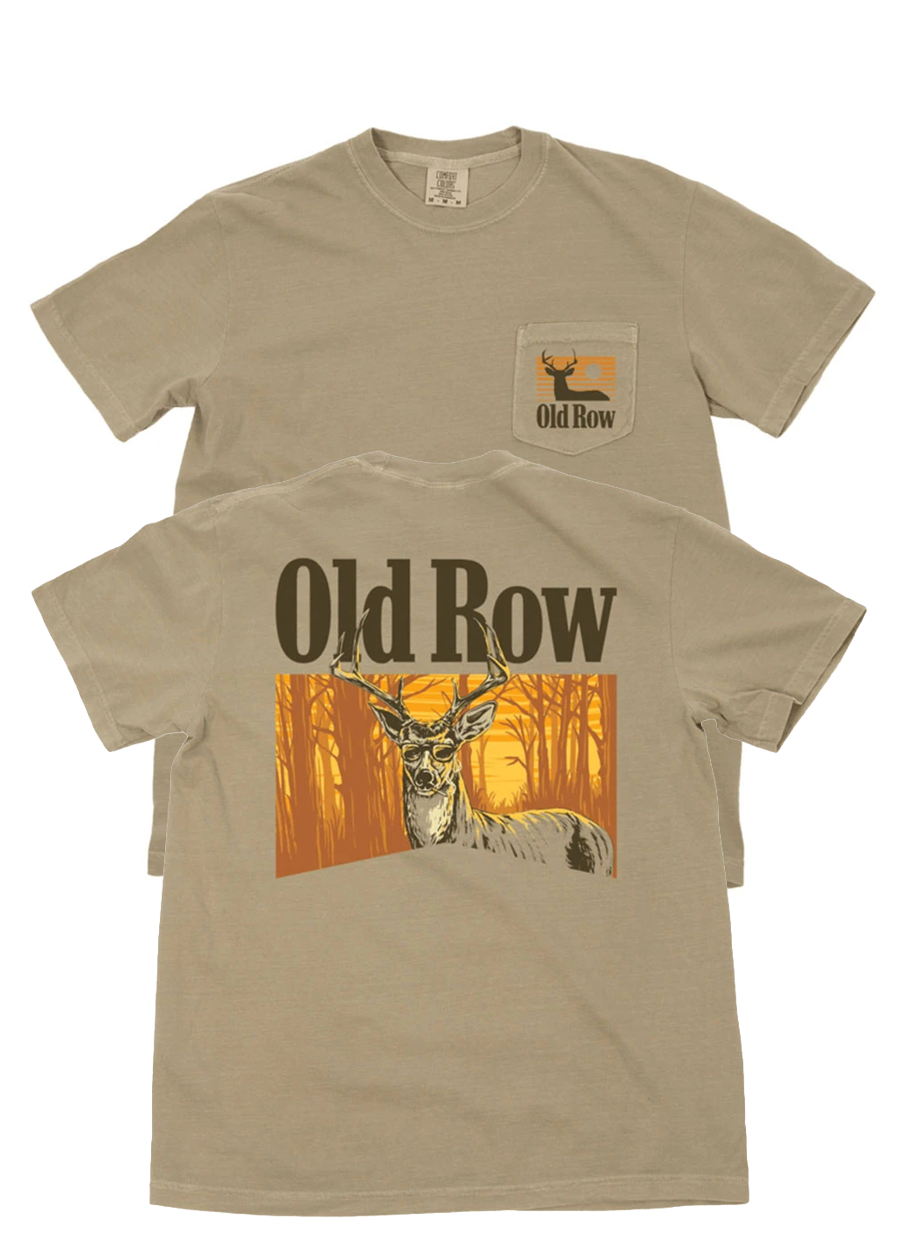 The Smoking Buck Pocket Tee - Khaki