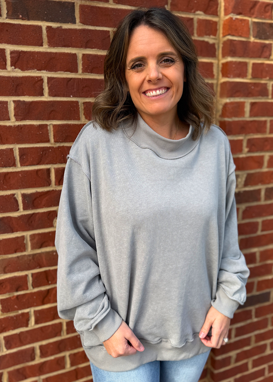 Kinley Mock Neck Sweatshirt