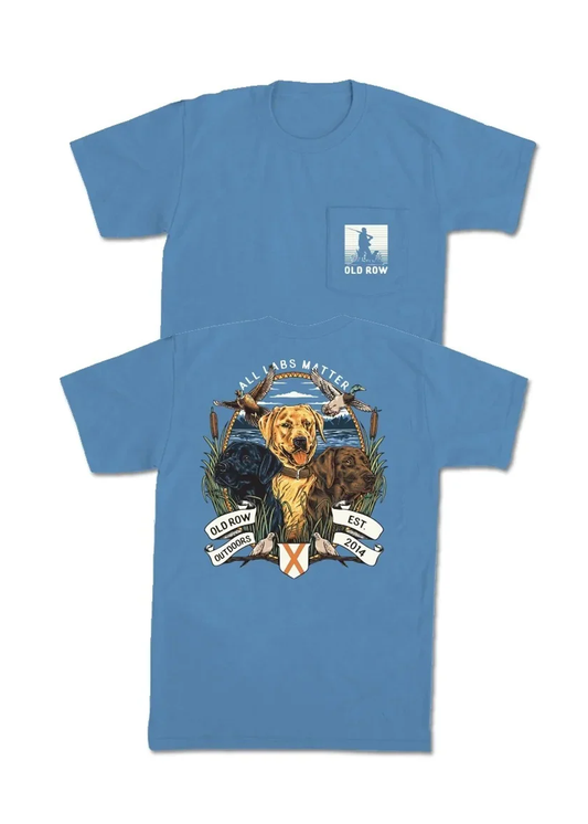 All Labs Matter Pocket Tee - Blue Jean