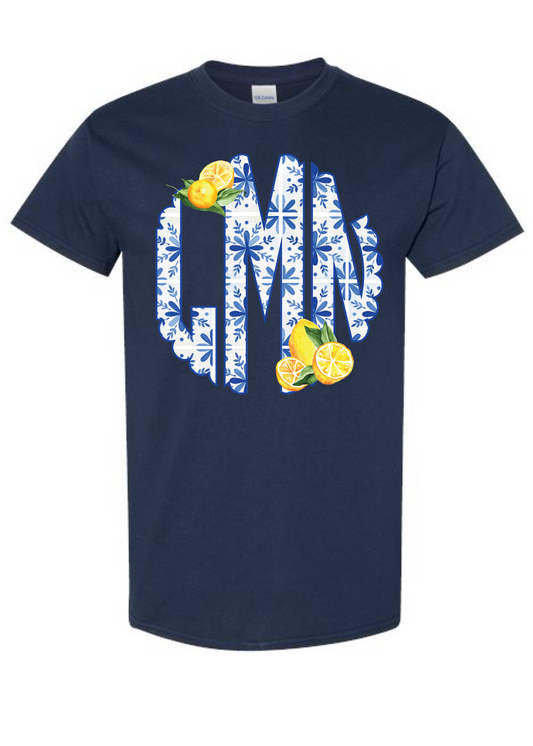 Lemon Monogram Tee