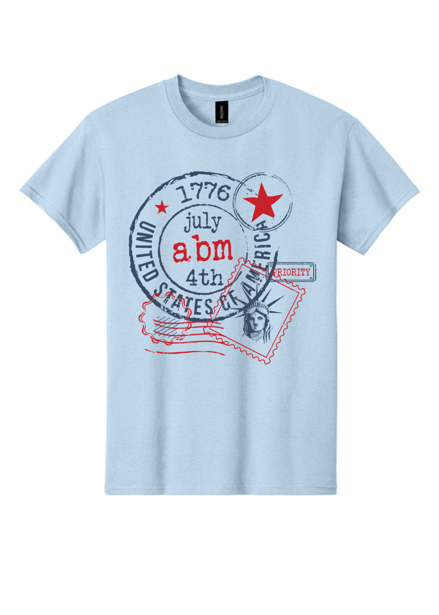 1776 Stamp Monogram Tee