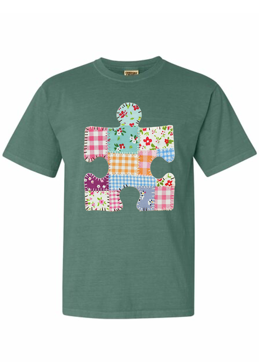 Patchwork Puzzle Piece COMFORT COLORS Tee