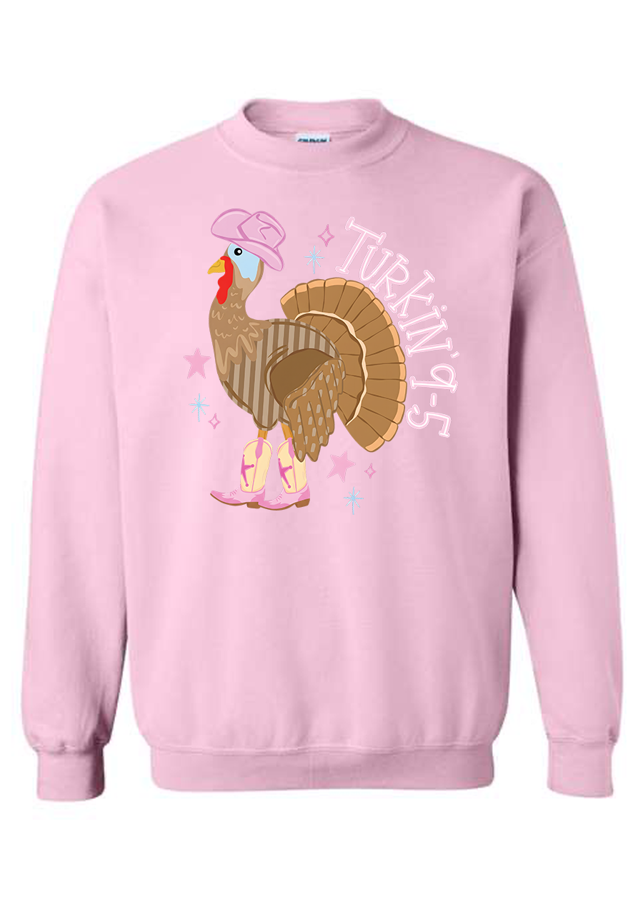 ADULT Turkin' 9-5 Crewneck