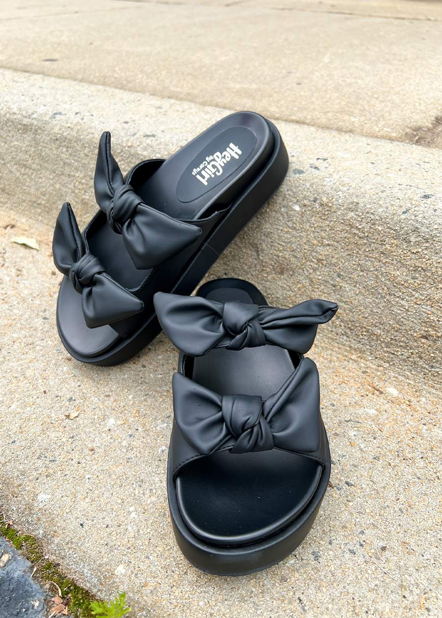 Corky Lil Bit Knotty Sandal-Black