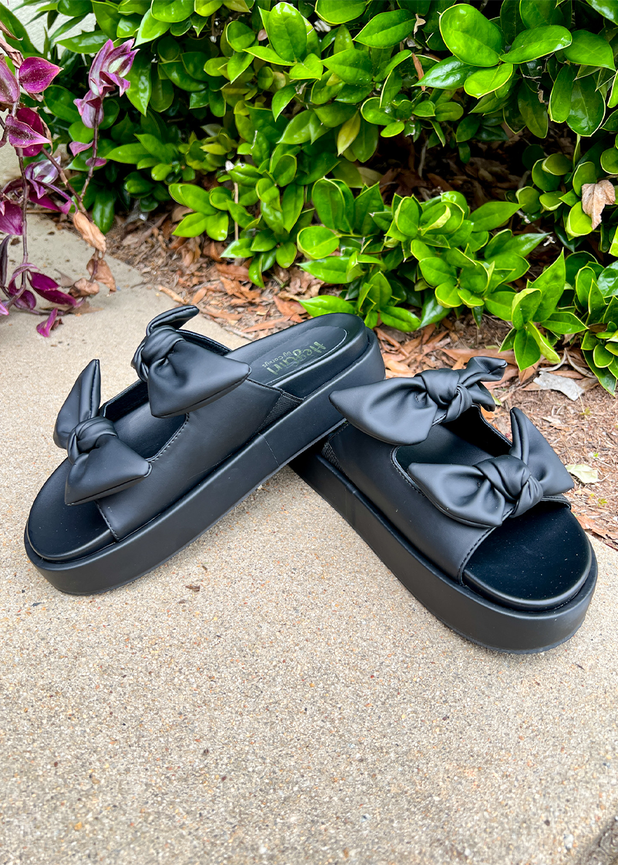 Corky Lil Bit Knotty Sandal-Black