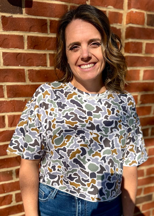 LG Boxy Crop SS Tee-Localflage Bluff