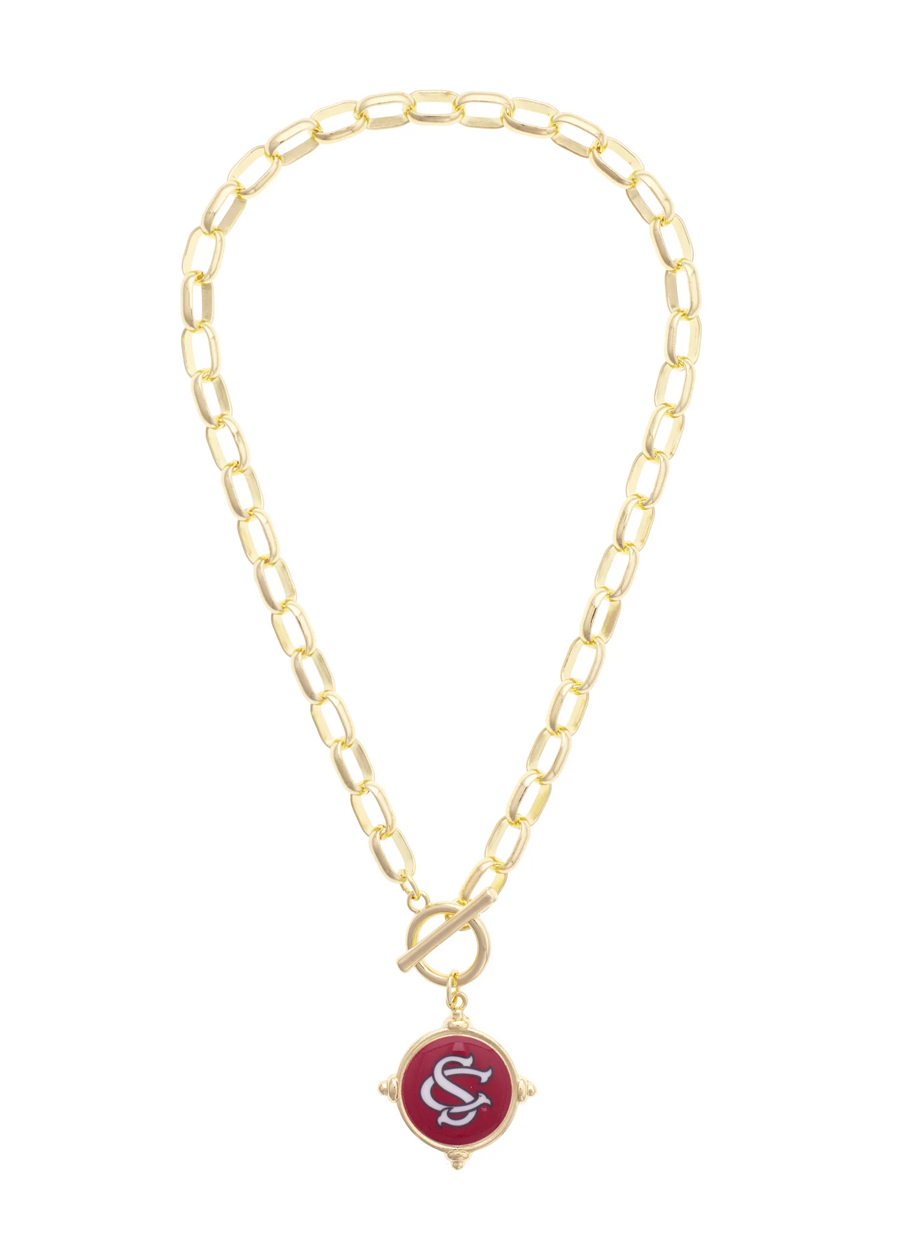 South Carolina Gamecocks Logo Intaglio Necklace