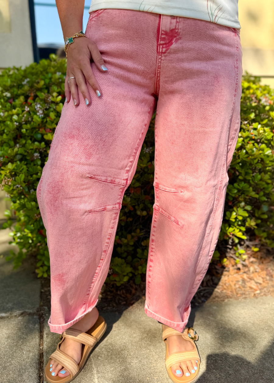 Lorene Slouchy Ankle Barrel Pants