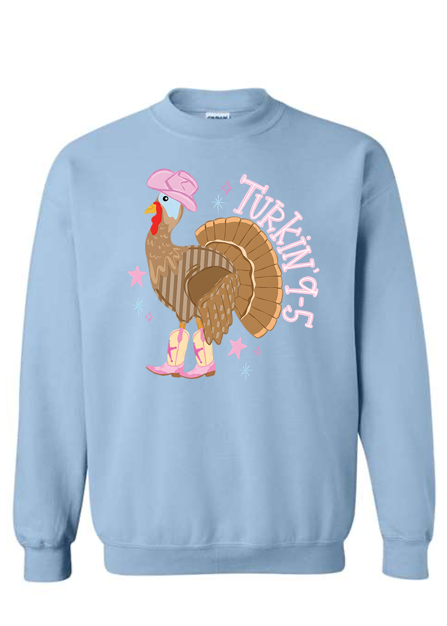 ADULT Turkin' 9-5 Crewneck
