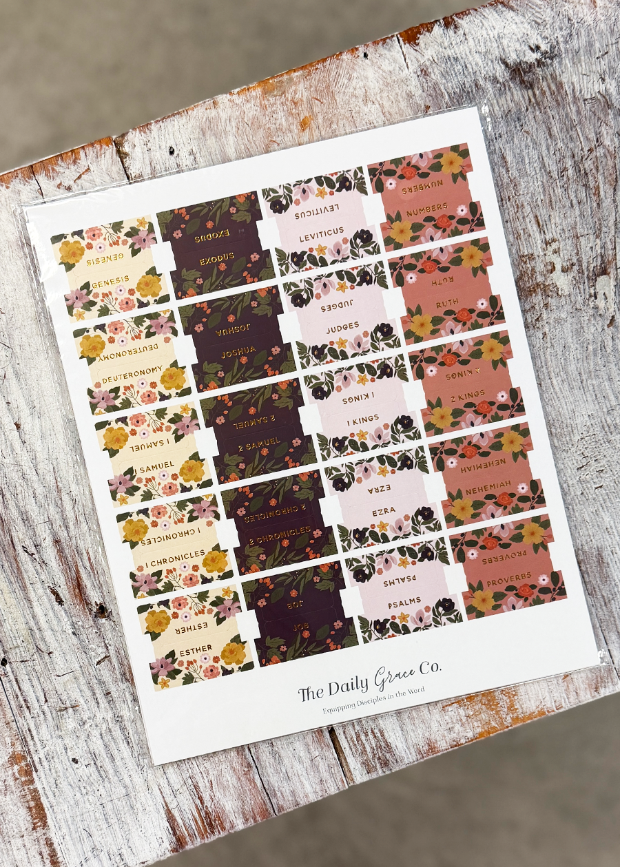 DG Magnolia Floral Bible Tabs