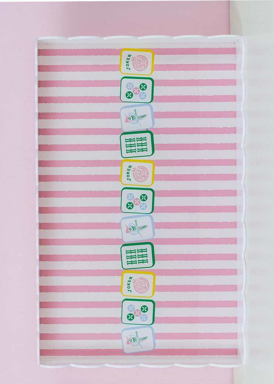 Garden Party Mahjong Tray