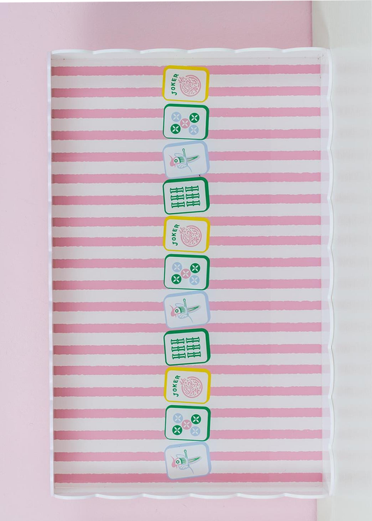 Garden Party Mahjong Tray