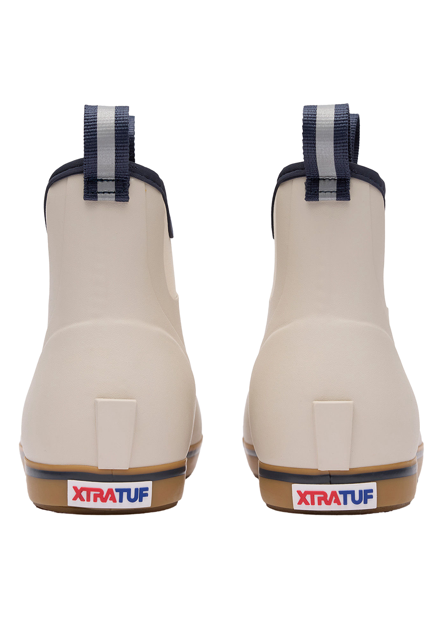 Men's 6in Ankle Deck Boot-Ivory Navy