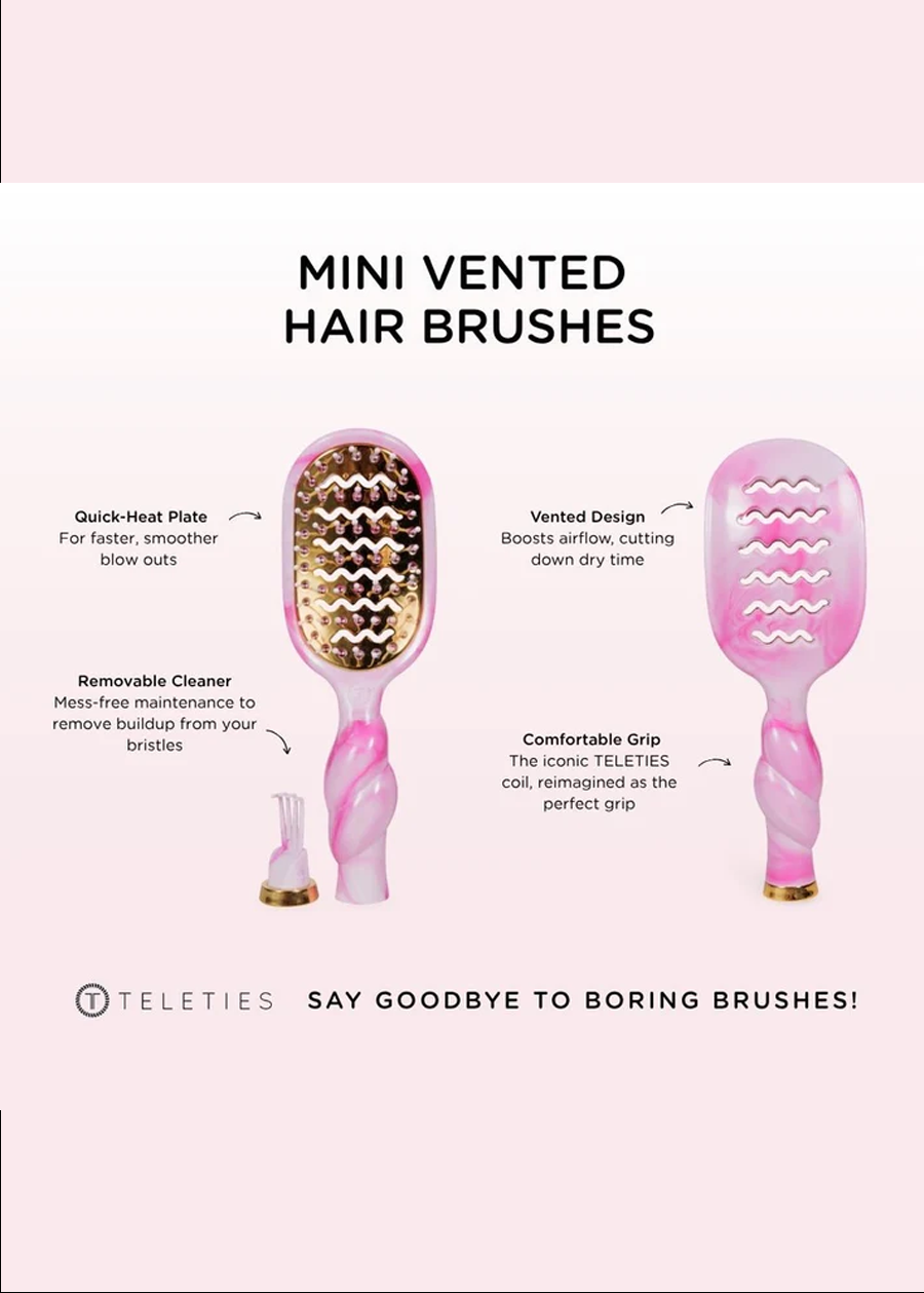TELETIES Mini Vented Hair Brush-PINCH ME!
