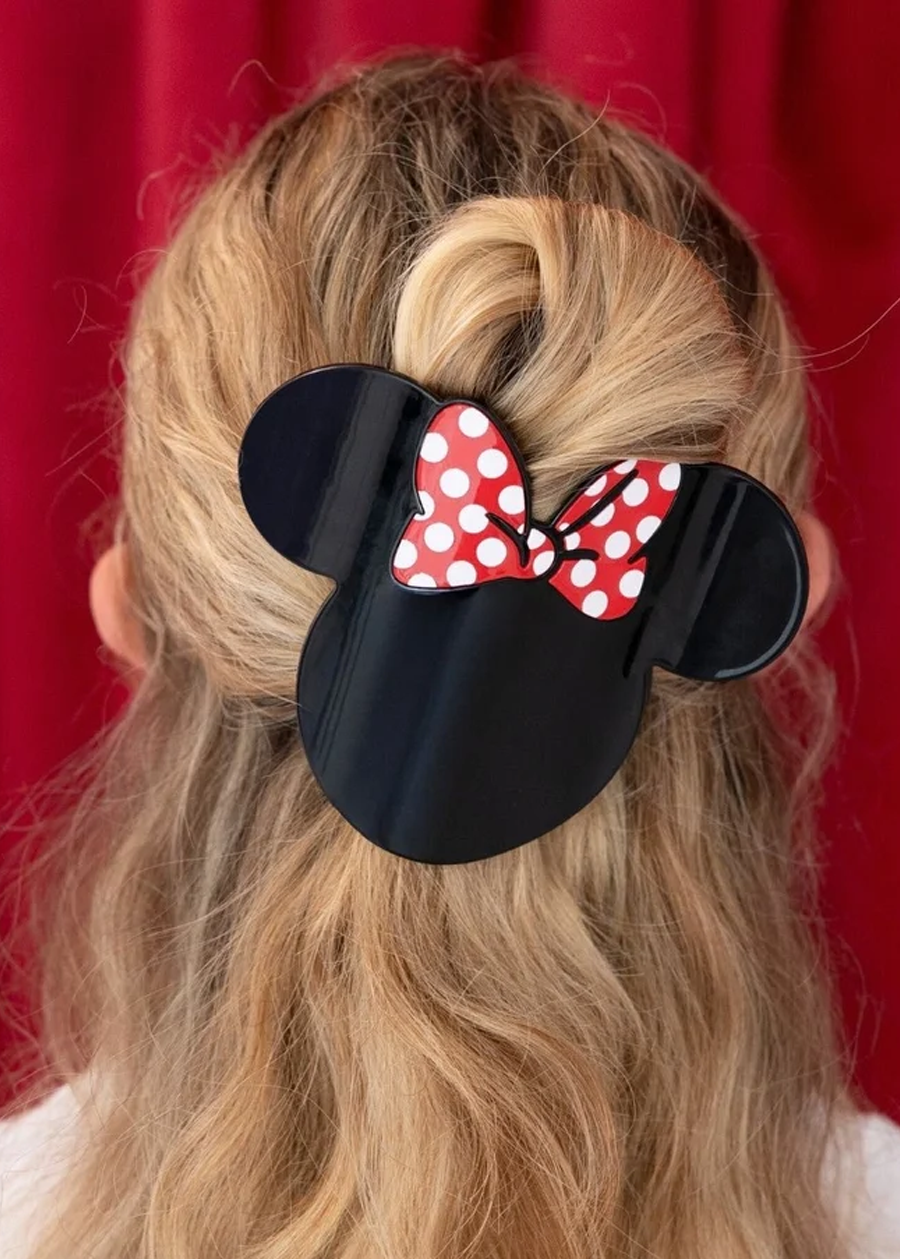 Disney: Minnie Mouse Shaped Large Flat Hair Clip