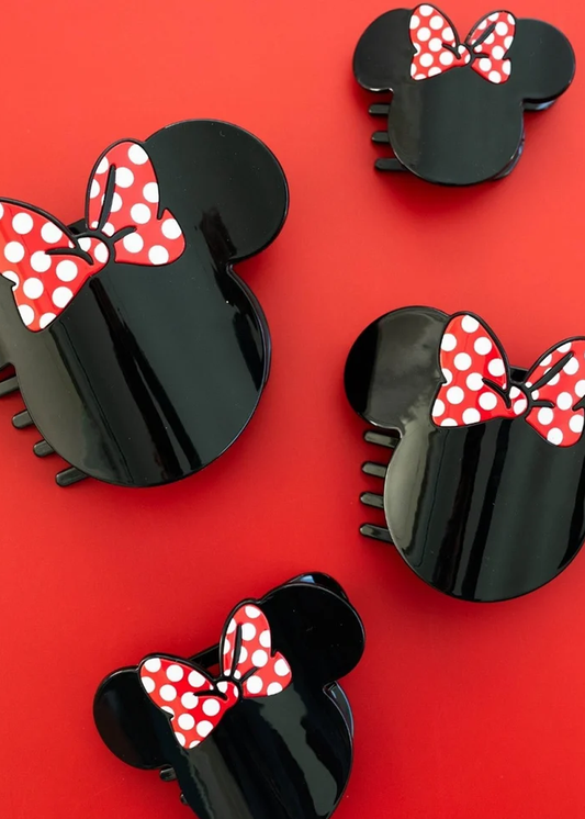 Disney: Minnie Mouse Shaped Large Flat Hair Clip