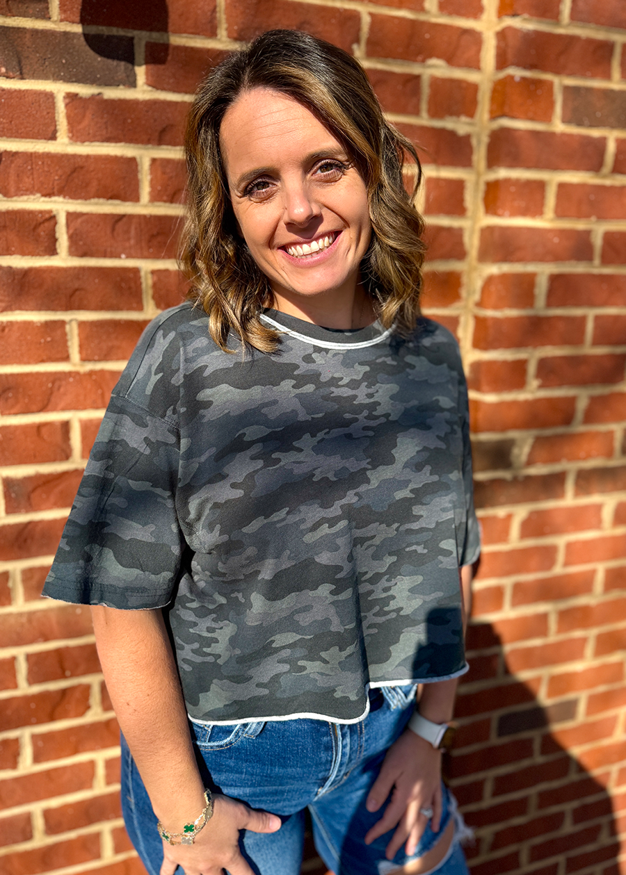 LG Boxy Crop SS Tee-Multicam