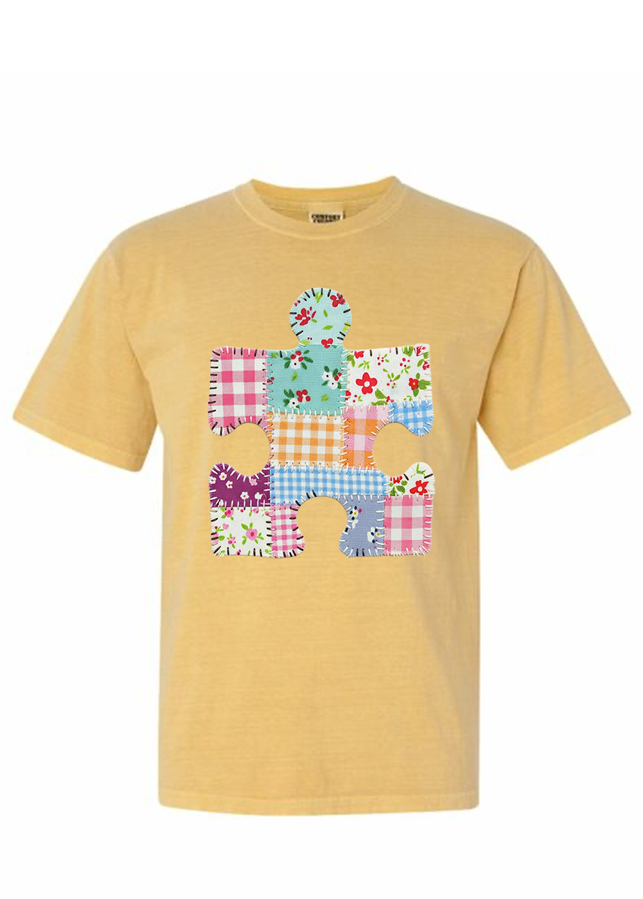 Patchwork Puzzle Piece COMFORT COLORS Tee