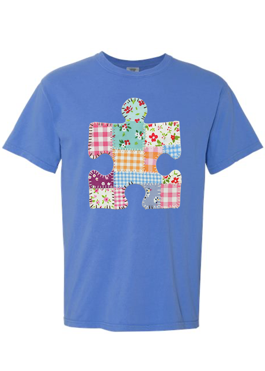 Patchwork Puzzle Piece COMFORT COLORS Tee