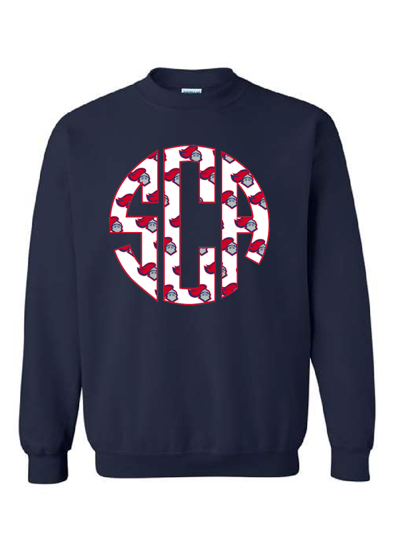 YOUTH Go Team Monogram Crewneck Sweatshirt