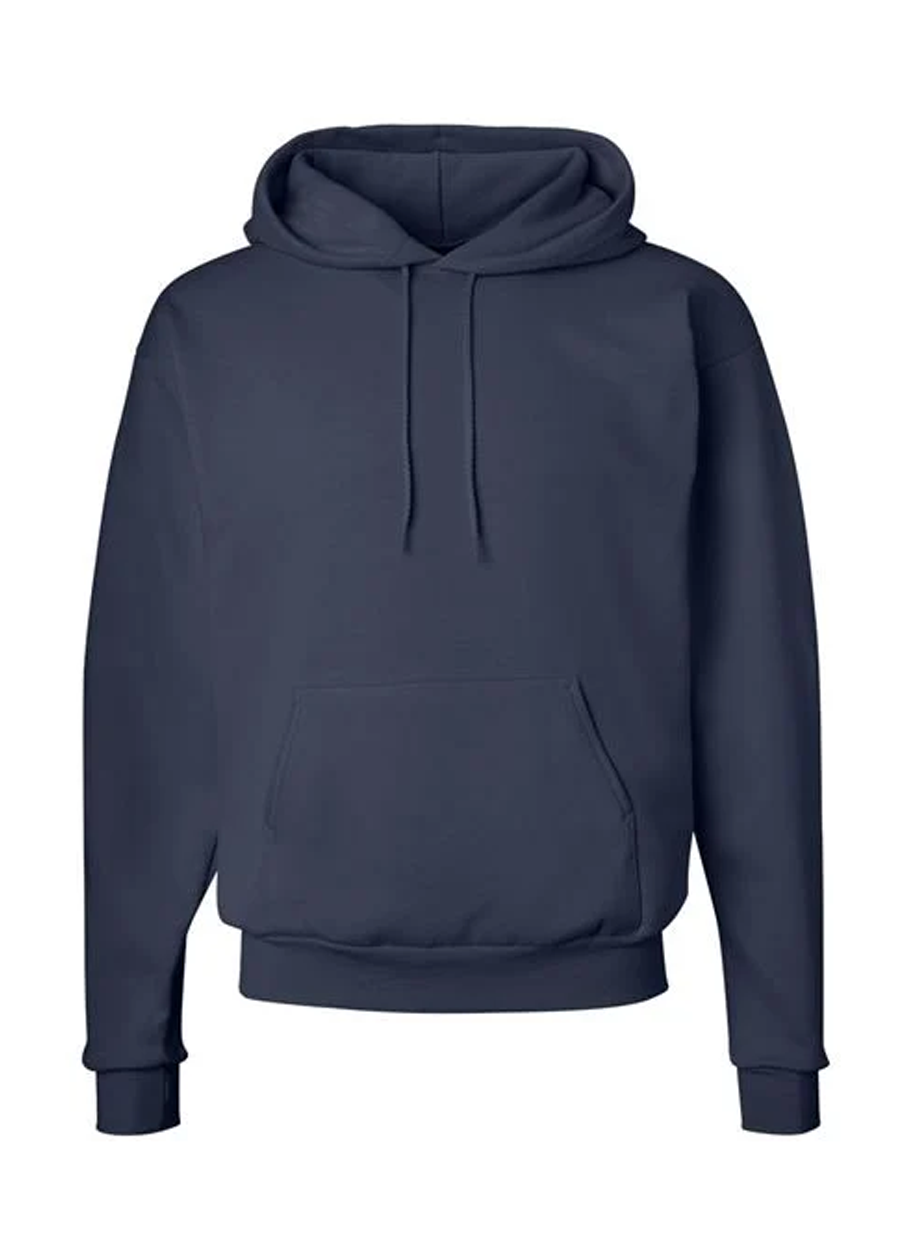 Minimalist Blue Bow Embrodieried Hoodie