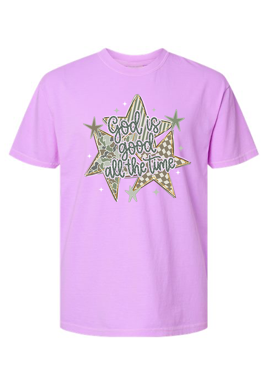 Camo God is Good COMFORT COLORS Tee