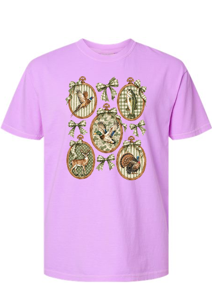 ADULT Coquette Camo COMFORT COLORS Tee