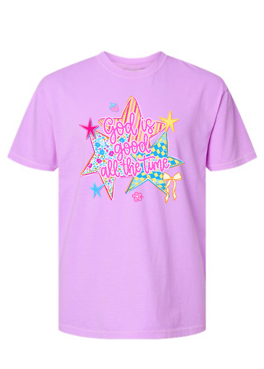 Colorful God is Good COMFORT COLORS Tee