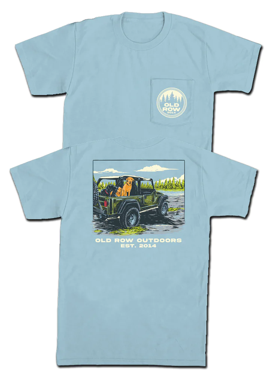 Load image into Gallery viewer, Old Row Outdoors 4x4 Dogs Pocket Tee
